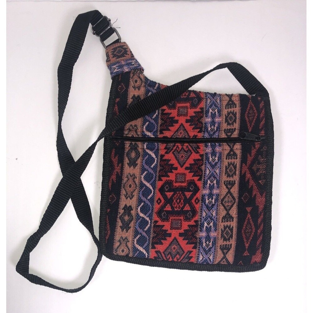 Southwestern Design Long‎ Strap Carry Pouch for Wallet, Phones & Documents